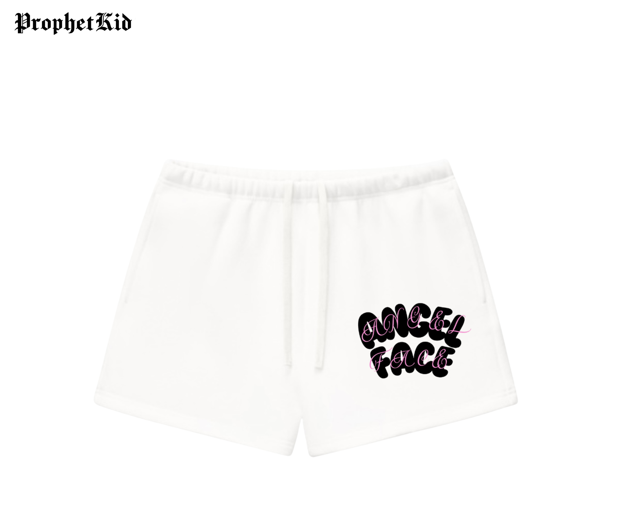 Angel Face Fleece Drawstring Sweatshorts