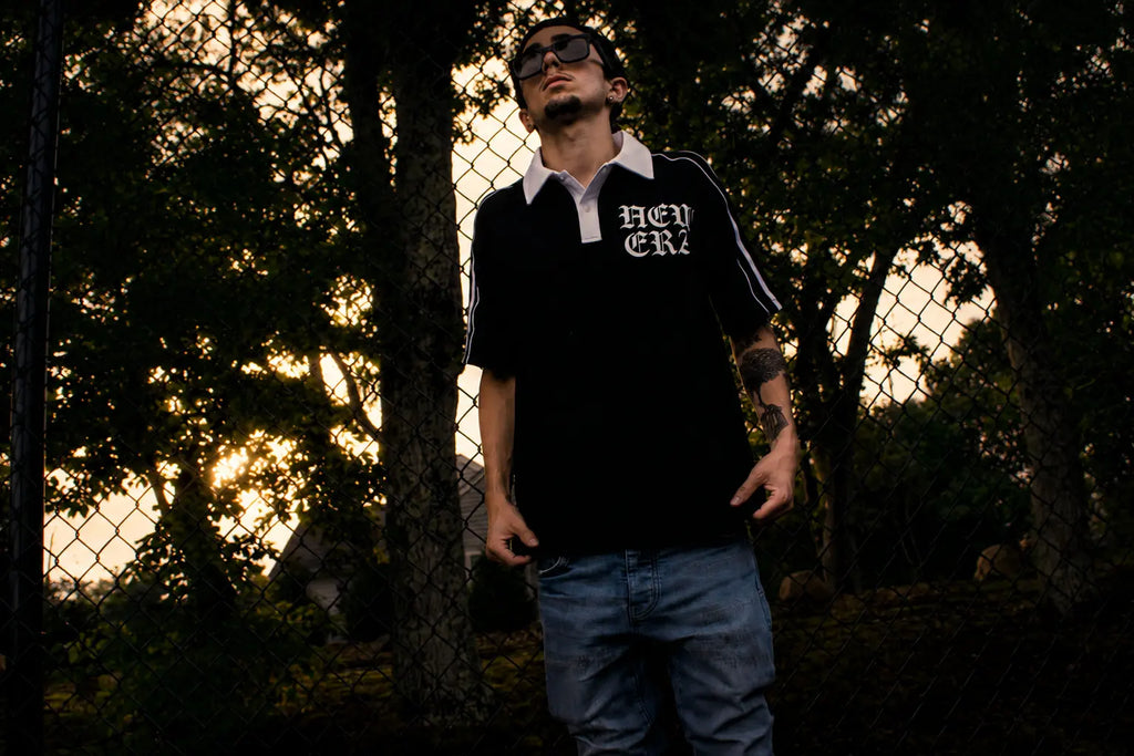 New Era Contrast Collar Short-Sleeve Polo Shirt