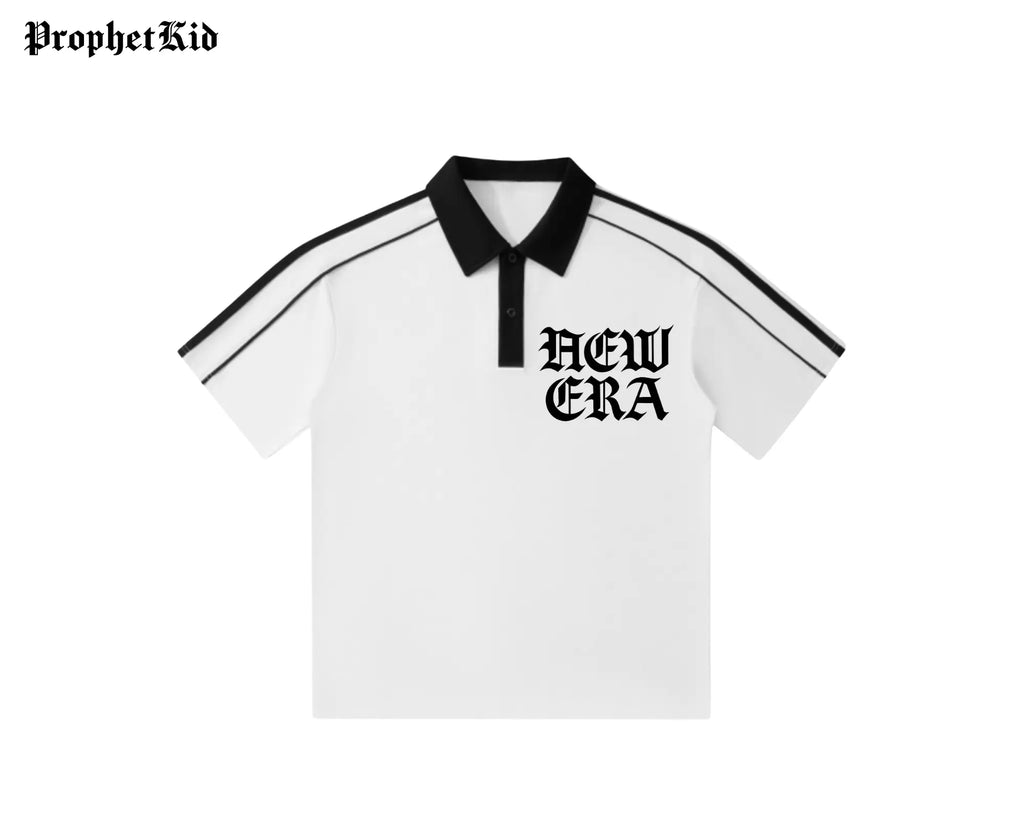 New Era Contrast Collar Short-Sleeve Polo Shirt