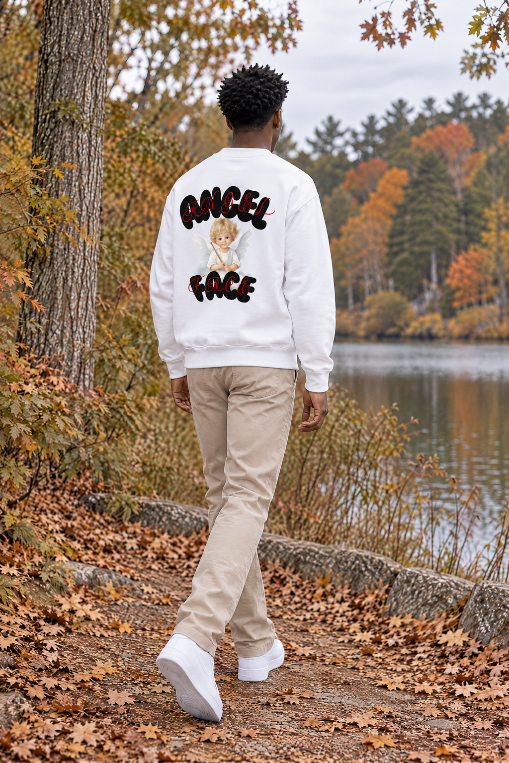 Angel Face Heavyweight Cotton Crewneck Sweatshirt ProphetKid