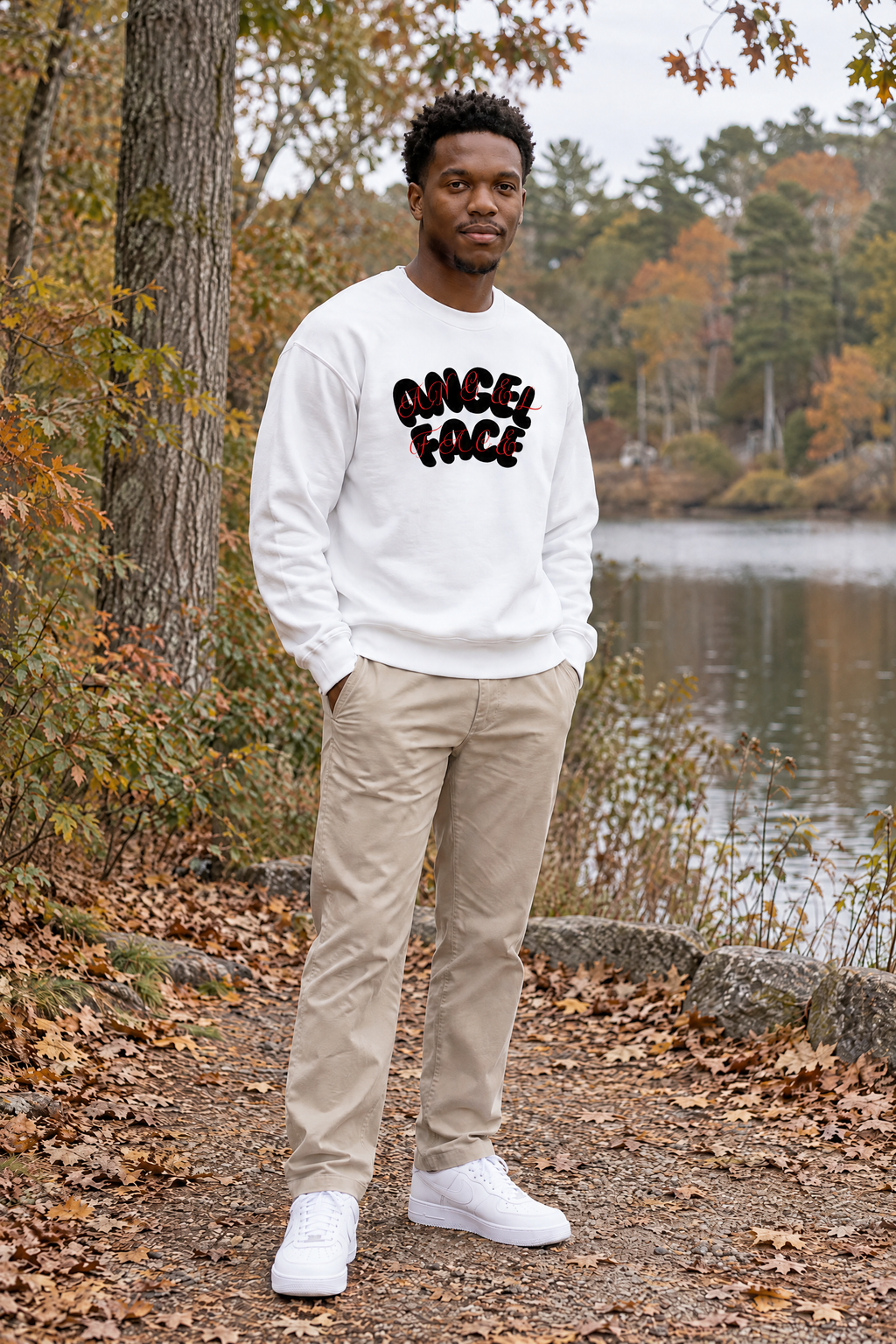 Angel Face Heavyweight Cotton Crewneck Sweatshirt ProphetKid