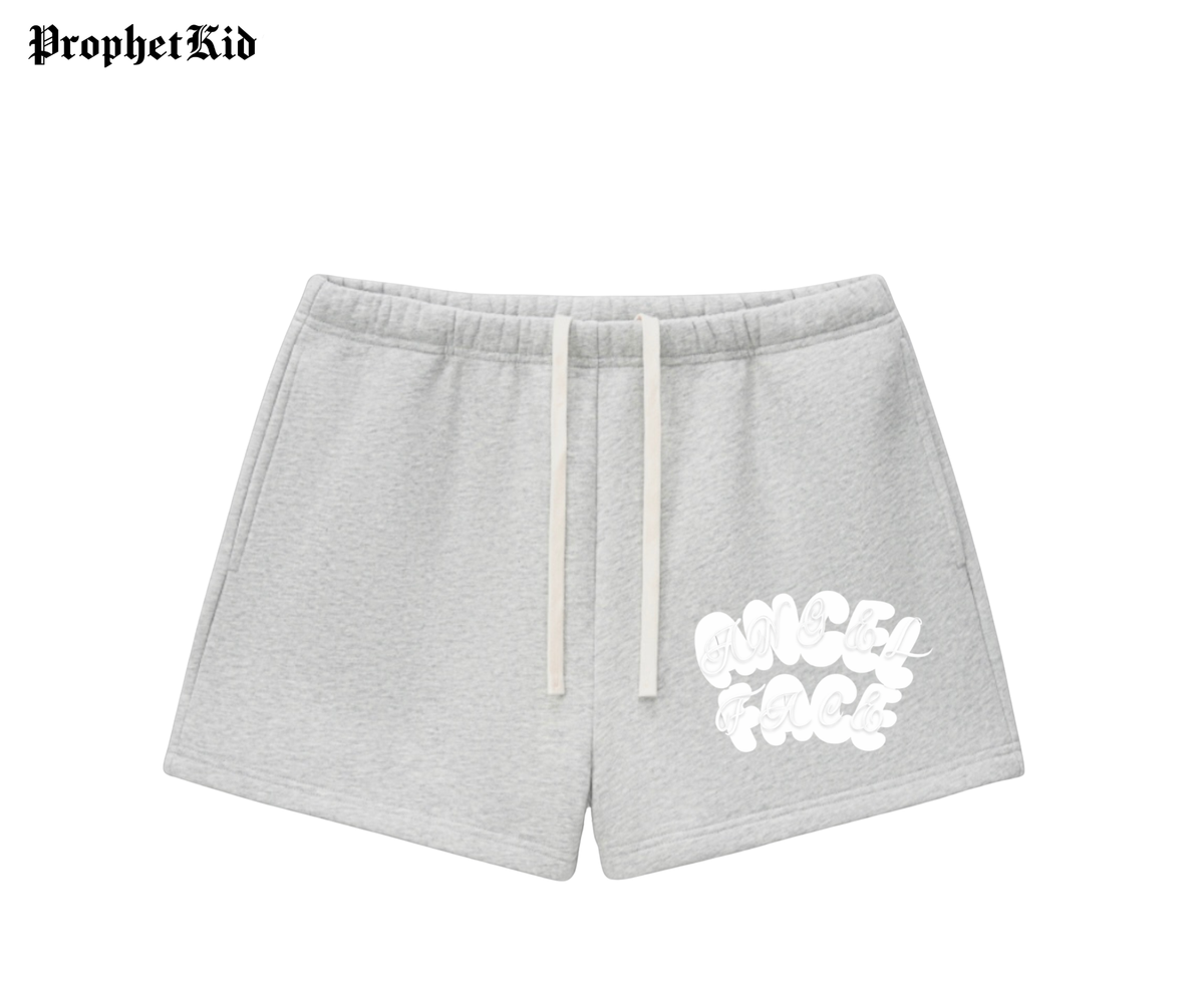 Angel Face Fleece Drawstring Sweatshorts