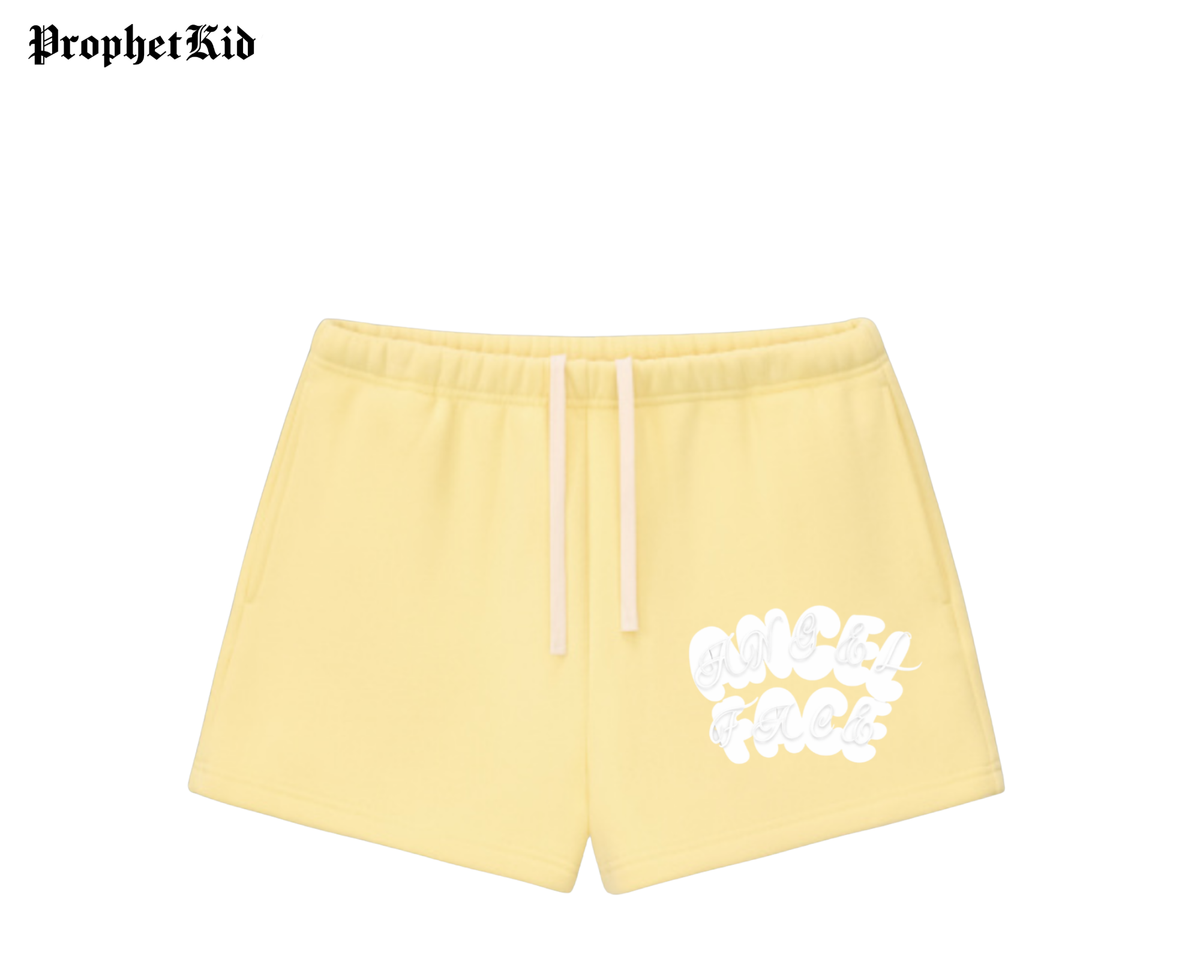 Angel Face Fleece Drawstring Sweatshorts