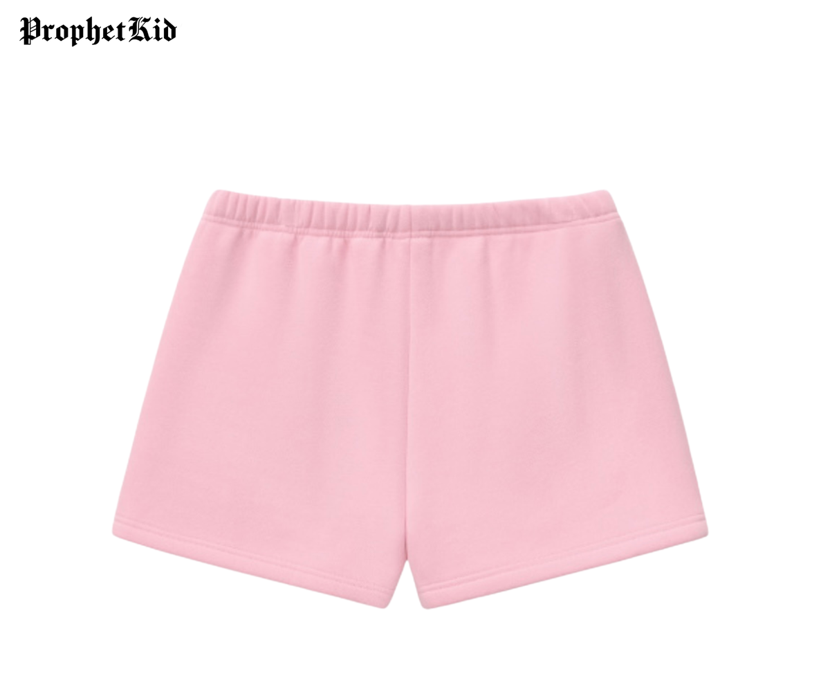 Angel Face Fleece Drawstring Sweatshorts
