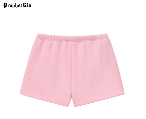 Angel Face Fleece Drawstring Sweatshorts