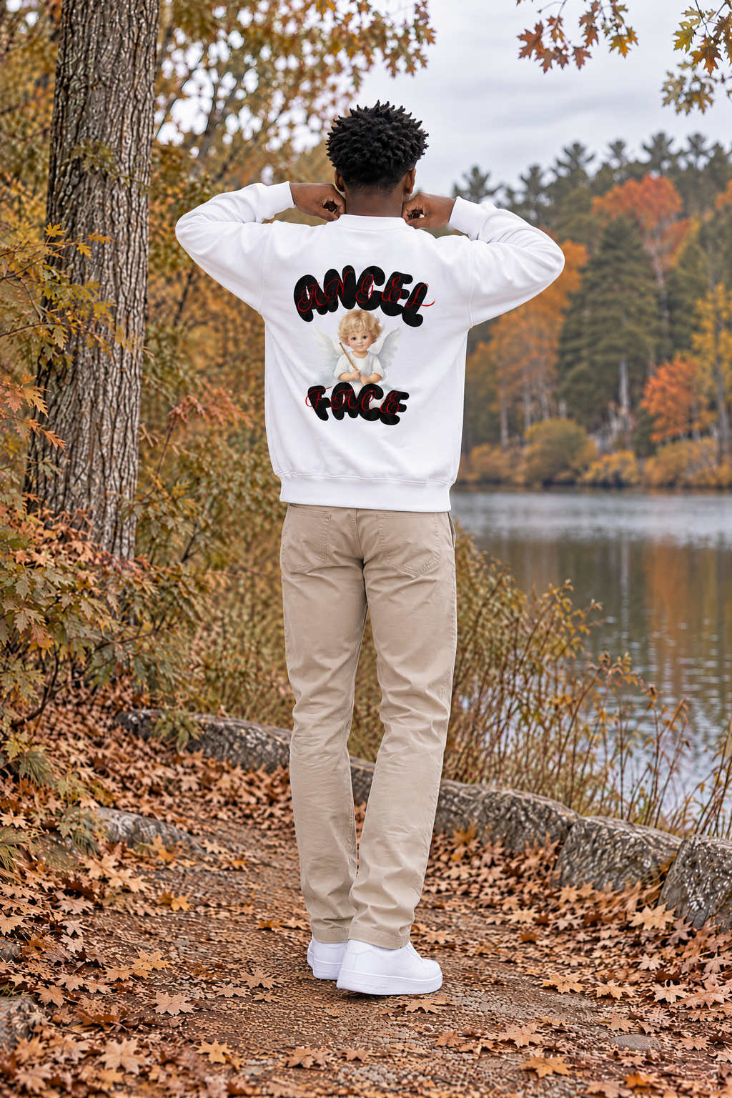 Angel Face Heavyweight Cotton Crewneck Sweatshirt ProphetKid