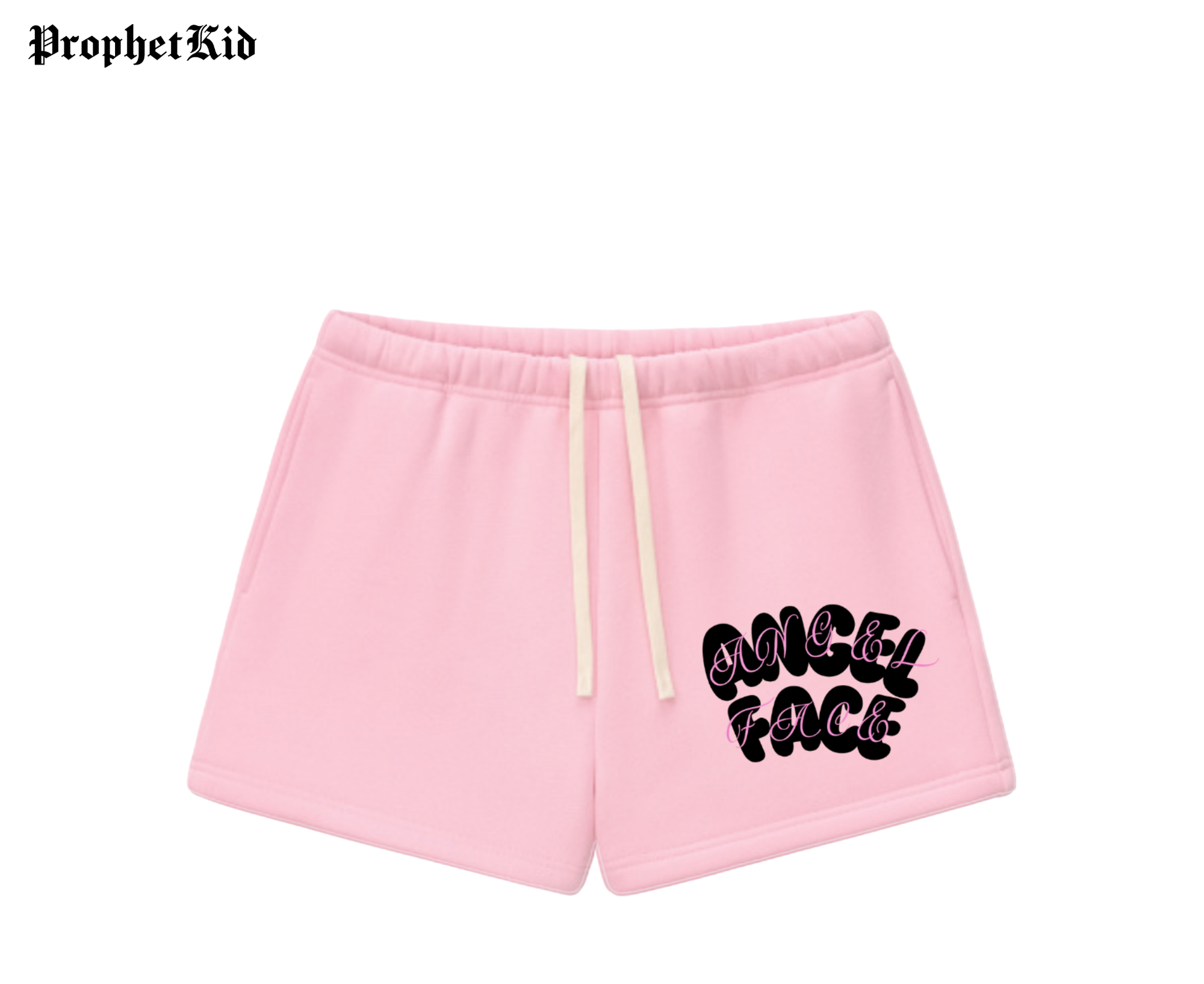 Angel Face Fleece Drawstring Sweatshorts