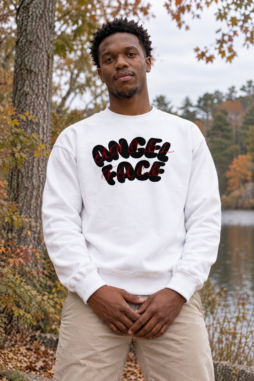Angel Face Heavyweight Cotton Crewneck Sweatshirt ProphetKid