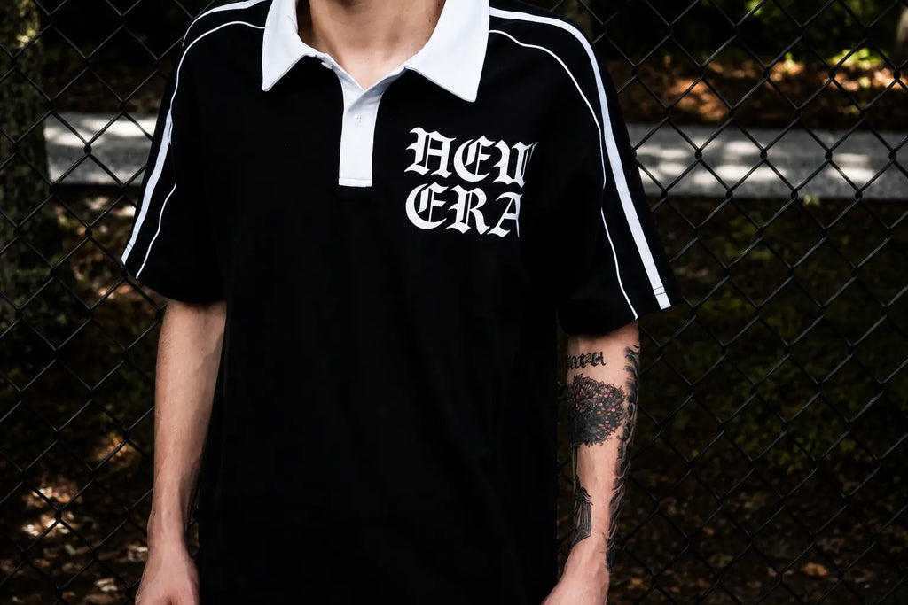New Era Contrast Collar Short-Sleeve Polo Shirt