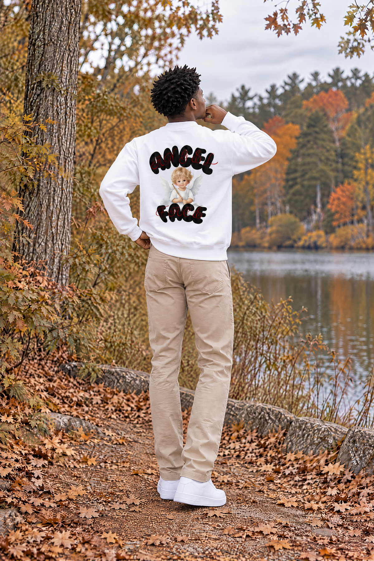 Angel Face Heavyweight Cotton Crewneck Sweatshirt ProphetKid