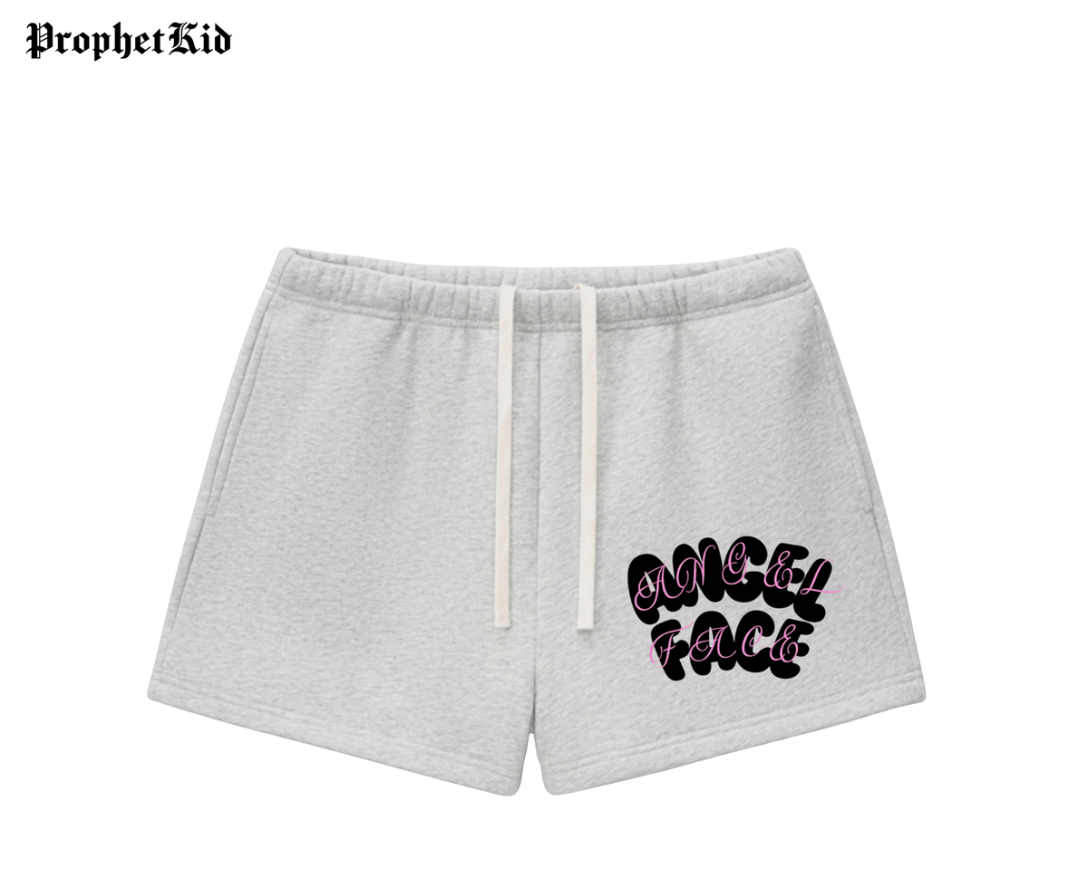 Angel Face Fleece Drawstring Sweatshorts